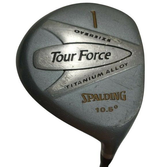 SPALDING TOUR FORCE OVERSIZE TITANIUM ALLOY 10.5 DRIVER F-LADIES GRAPHITE 43.5" - Picture 1 of 11